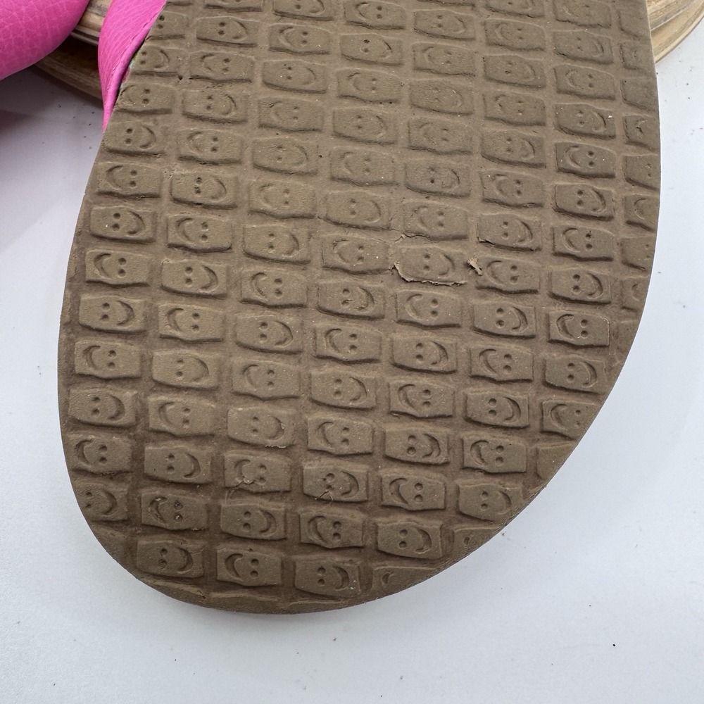 Sanuk Yoga Mat Flip Flops Womens 9 Bright Pink Comfort Beach Casual Sandals - Picture 11 of 12